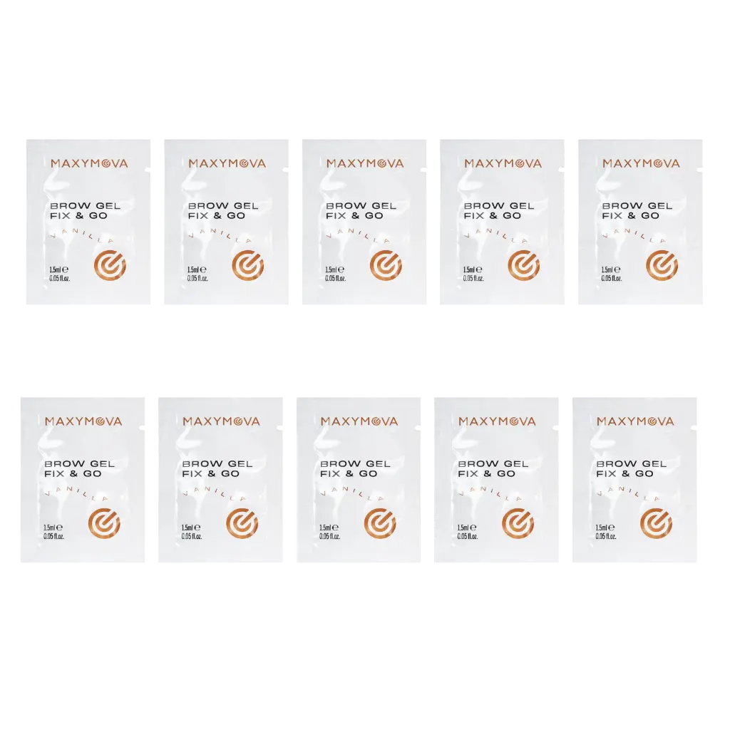 [M0148] Brow Gel Fix&Go Bustine 1,5 ml Set 10 pz - Fissante per Sopracciglia Trasparente
