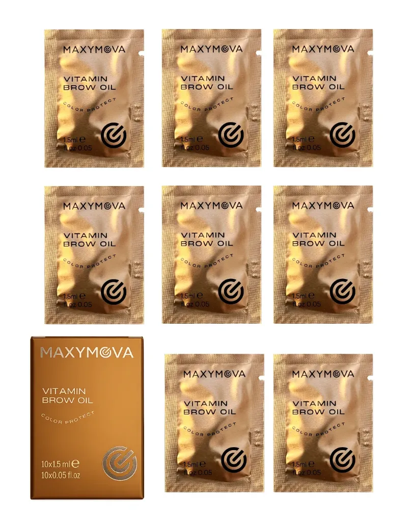 Vitamin Brow Oil bustine 1,5 ml set 10  pz – Nutrimento Intensivo Dopo Henné e Laminazione Sopracciglia