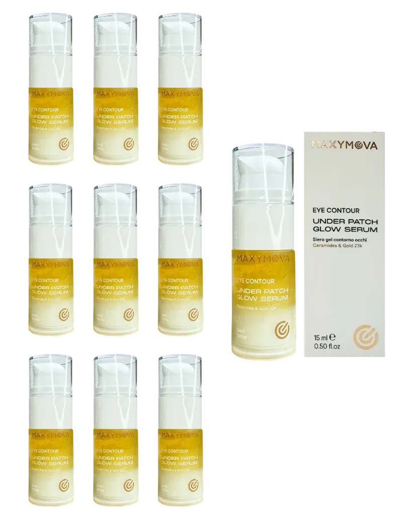 Under Patch Glow Serum 15ml Set 10 pz - Cura del Contorno Occhi con Oro 23K