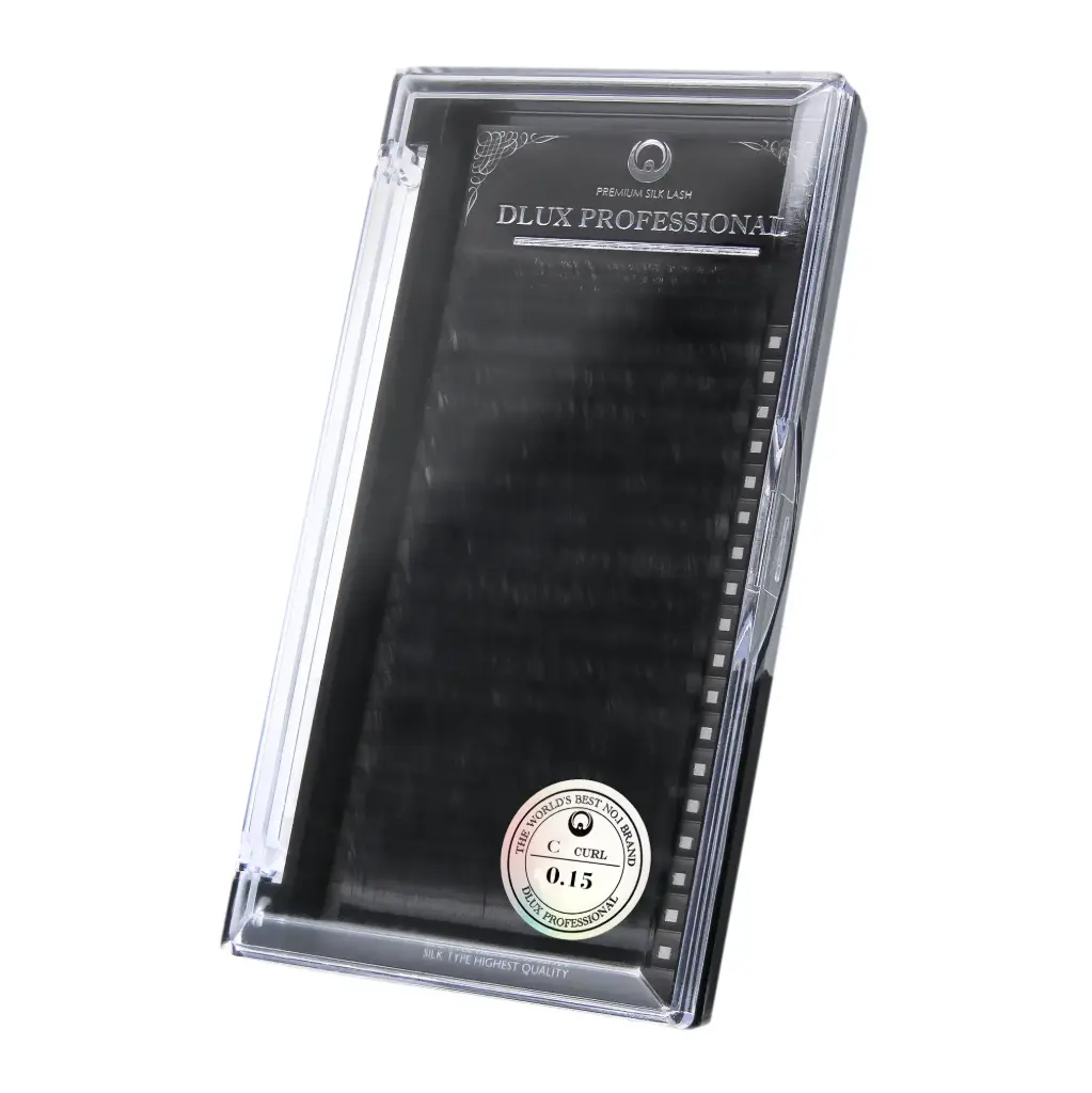 Ciglia per Extension 0,15 mm Professional Silk, DLux Professional