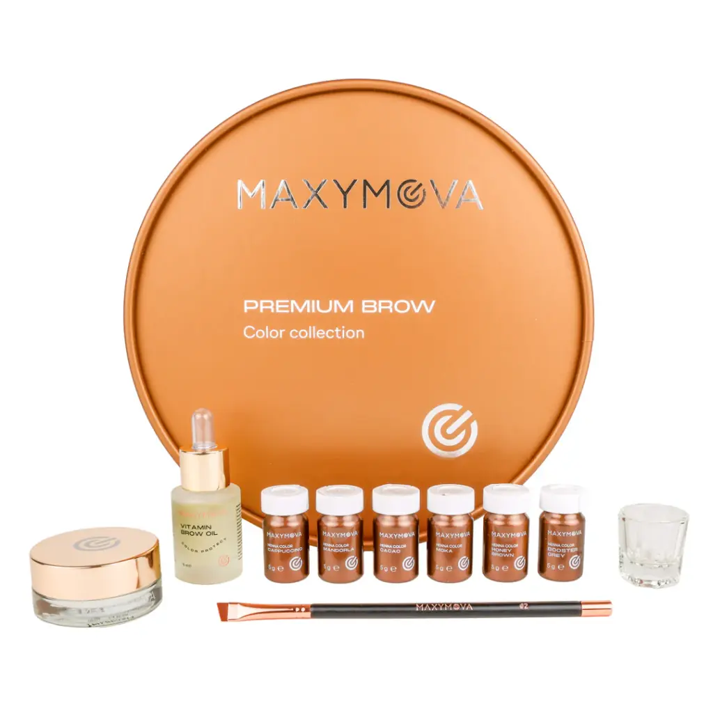 [M0100] Kit Premium Brow - Color Collection MAXYMOVA - Colorazione Sopracciglia con Henné