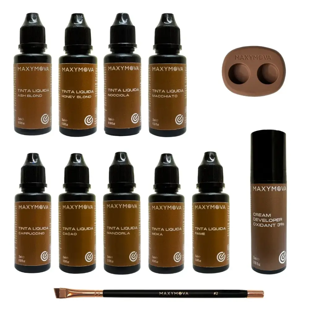 Kit Tinte Liquide - Colorazione sopracciglia con accessori
