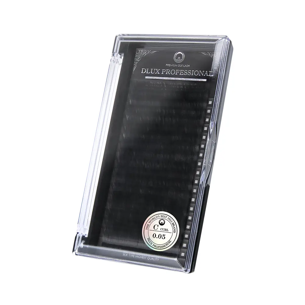 [D0199] Ciglia per Extension 0,05 mm Professional Silk, DLux Professional (B, 7)