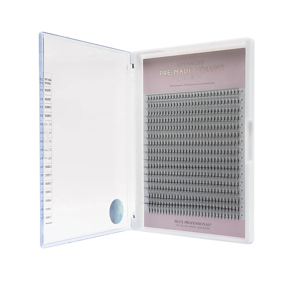 [D0369] Ventagli Pronti Gambo Stretto 0,07 - 5D Extension Ciglia Volume Lash DLux Professional (C, 8)