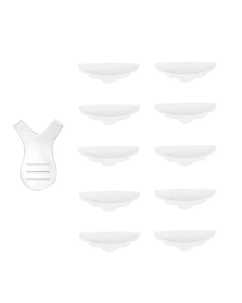 Nuvola Bigodini in Silicone per Laminazione ciglia - 5 Misure con Pettinino Y in omaggio