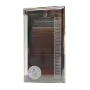 Ciglia Extension Dark Brown – Colore Marrone Naturale, DLux Professional