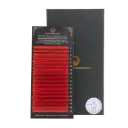 Ciglia Premium Colorate Rosse - DLux Professional