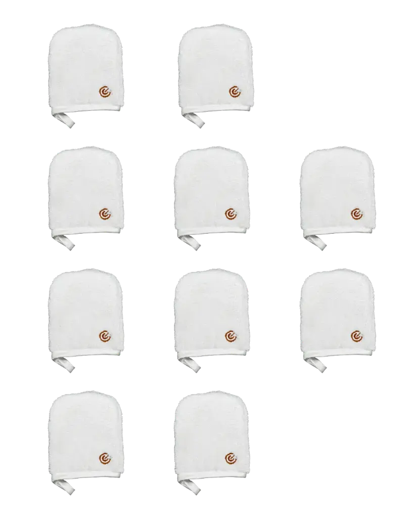 [M0289] Guanti per il Lavaggio Viso set 10 pz – MAXYMOVA