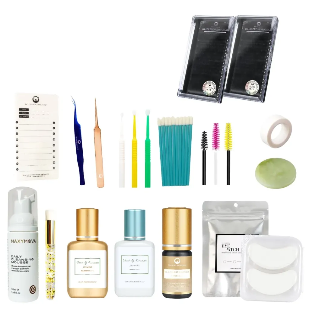 [D0652] Kit Extension Ciglia per inizianti, DLux Professional