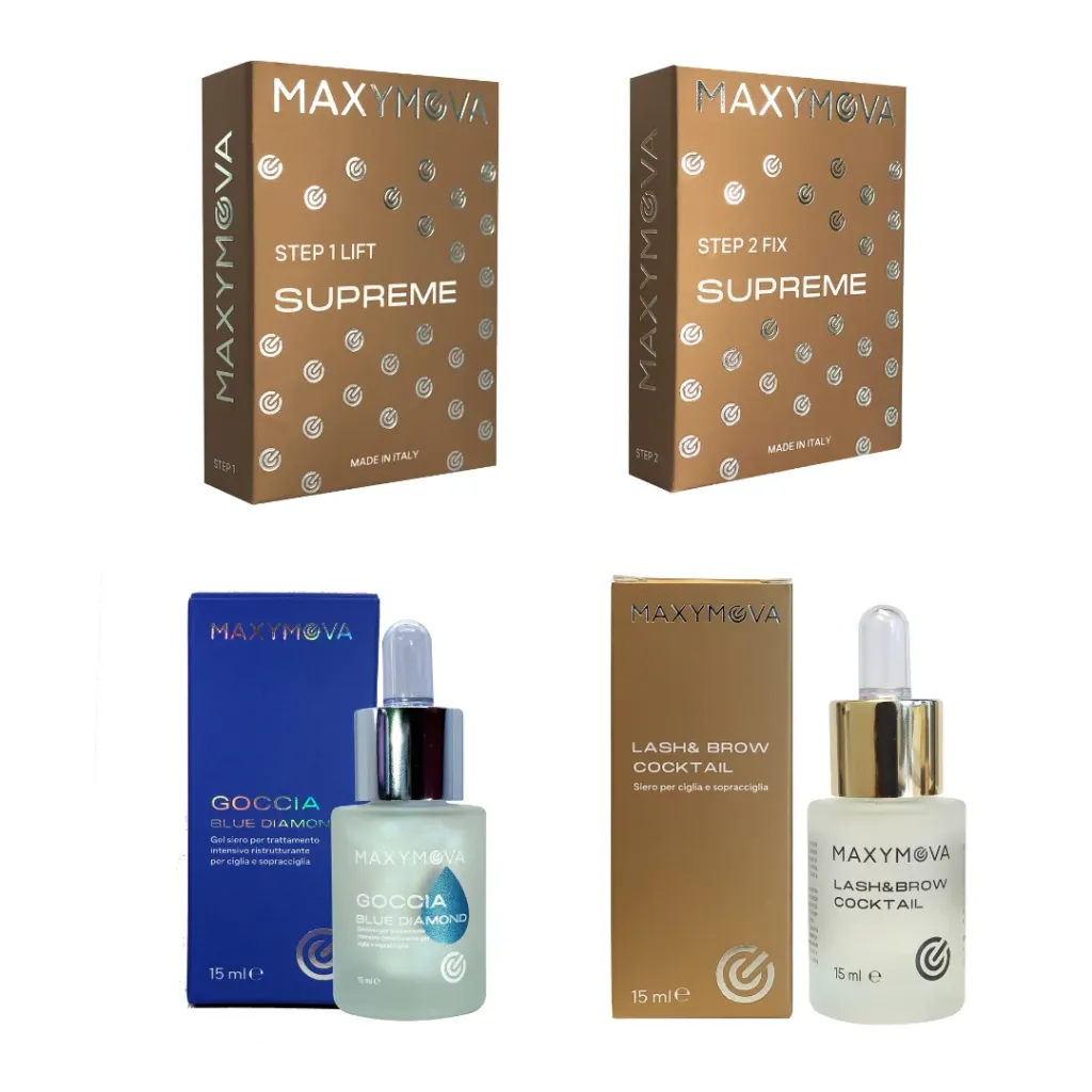[M0189] Kit Lozioni in Bustine Supreme per Laminazione Ciglia e Sopracciglia - Scelta Ideale per Risultato Garantito (SUPREME)