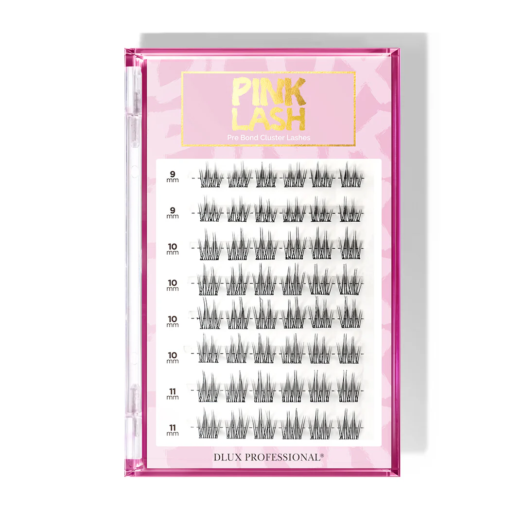 [D0771] Pink Lash - Dramatic: ciglia finte One Step autoadesive, senza colla, 9–11 mm, resistenti all’acqua, fino a 7 giorni di durata