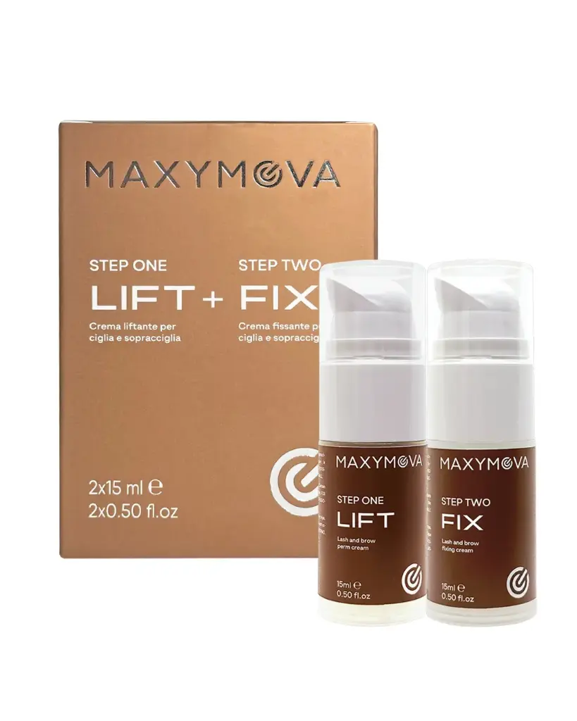 Kit Step 1-2 15ml per laminazione ciglia e sopracciglia, flacone airless
