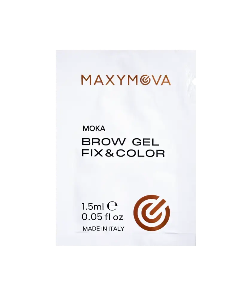 [M0322] Brow Gel Fix&Color bustina 1,5ml - Post-trattamento Laminazione sopracciglia (CACAO)