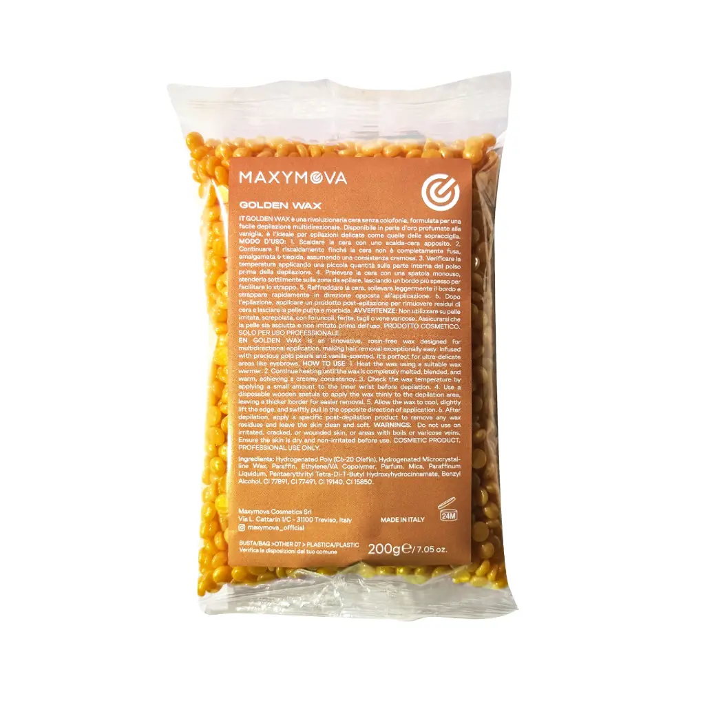 Golden Wax MAXYMOVA - Cera Dorata per sopracciglia/zone delicate - 200g