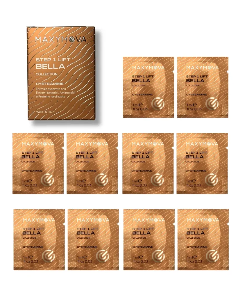 [M0346] Step 1 Bella Collection - bustine 1ml x 10 pz Crema permanente con Cisteamina per laminazione