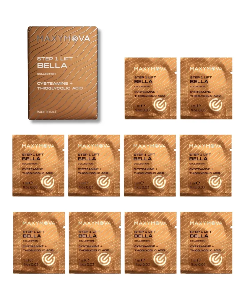 Step 1 Bella Collection - bustine 1ml x 10 pz Crema permanente con Cisteamina + Acido Tioglicolico