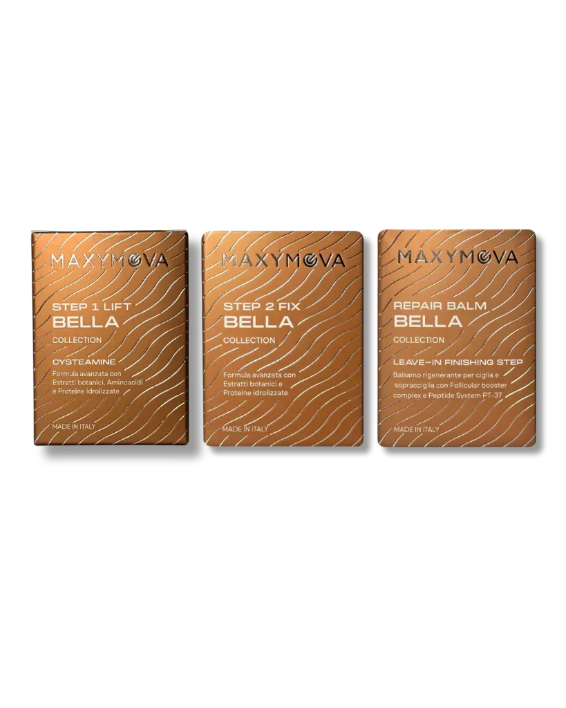 [M0384] Kit in bustine step 1-2-3 Bella Collection per Laminazione Ciglia e Sopracciglia con Cisteamina