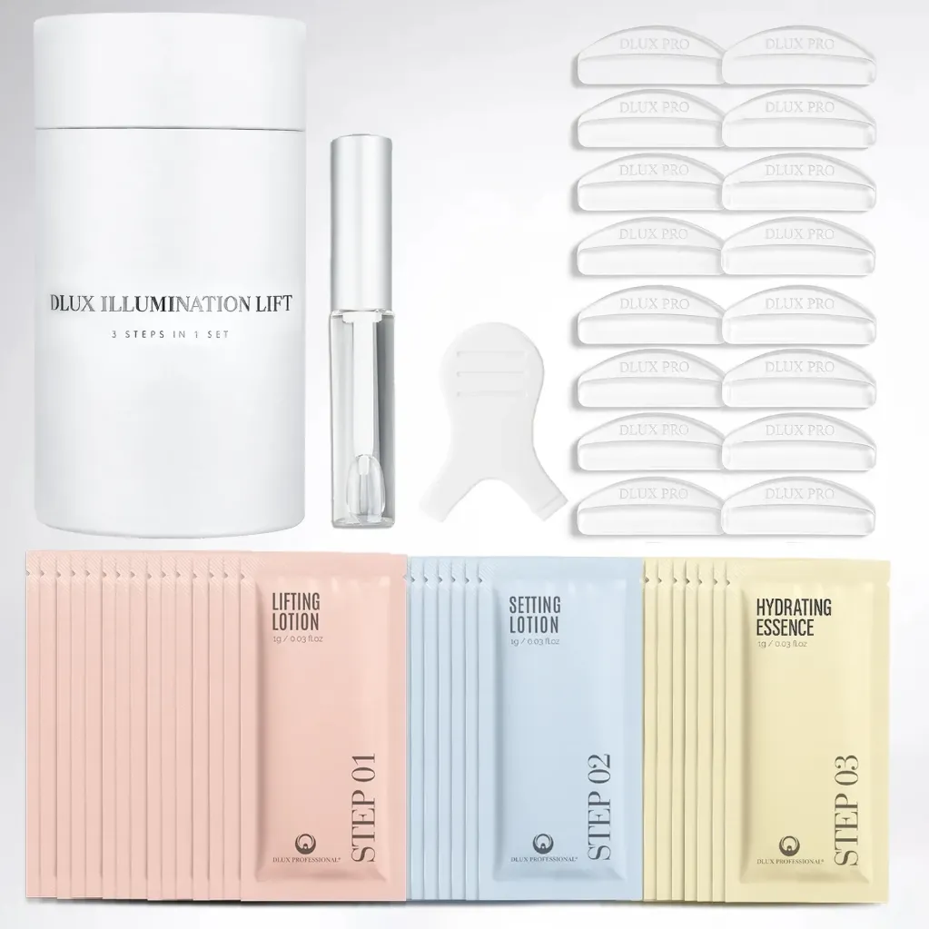 Kit per la laminazione ciglia coreana (cisteamina + acido tioglicolico) DLux Illumination Lift