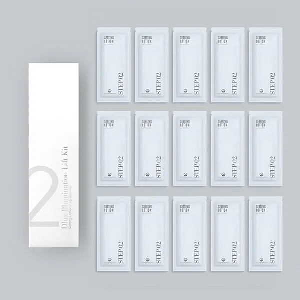 Step 2 bustine DLux Professional - 15pz Lozione fissante Coreana per ciglia e sopracciglia
