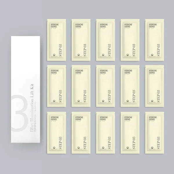 Step 3 Hydrating Essence bustine DLux Professional - 15pz Siero idratante Coreano per la laminazione delle ciglia e sopracciglia