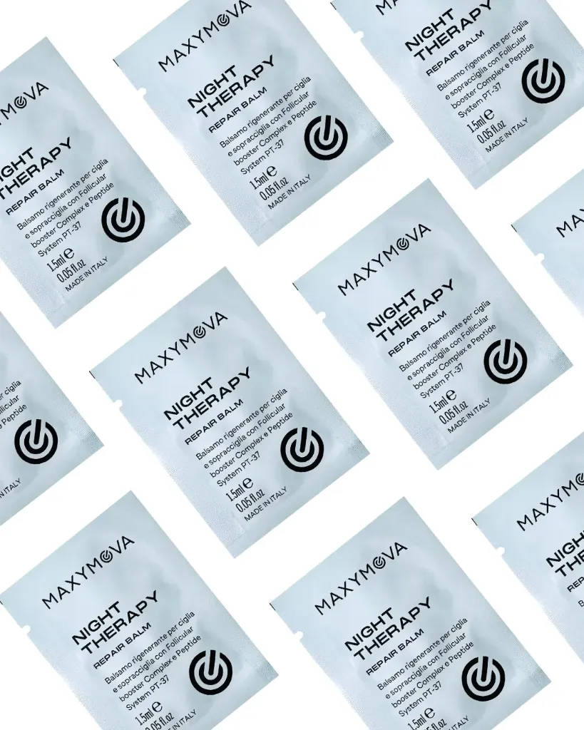 [M0399] Night Therapy Repair Balmset 10 bustine 1,5ml  - Balsamo riparatore ciglia e sopracciglia