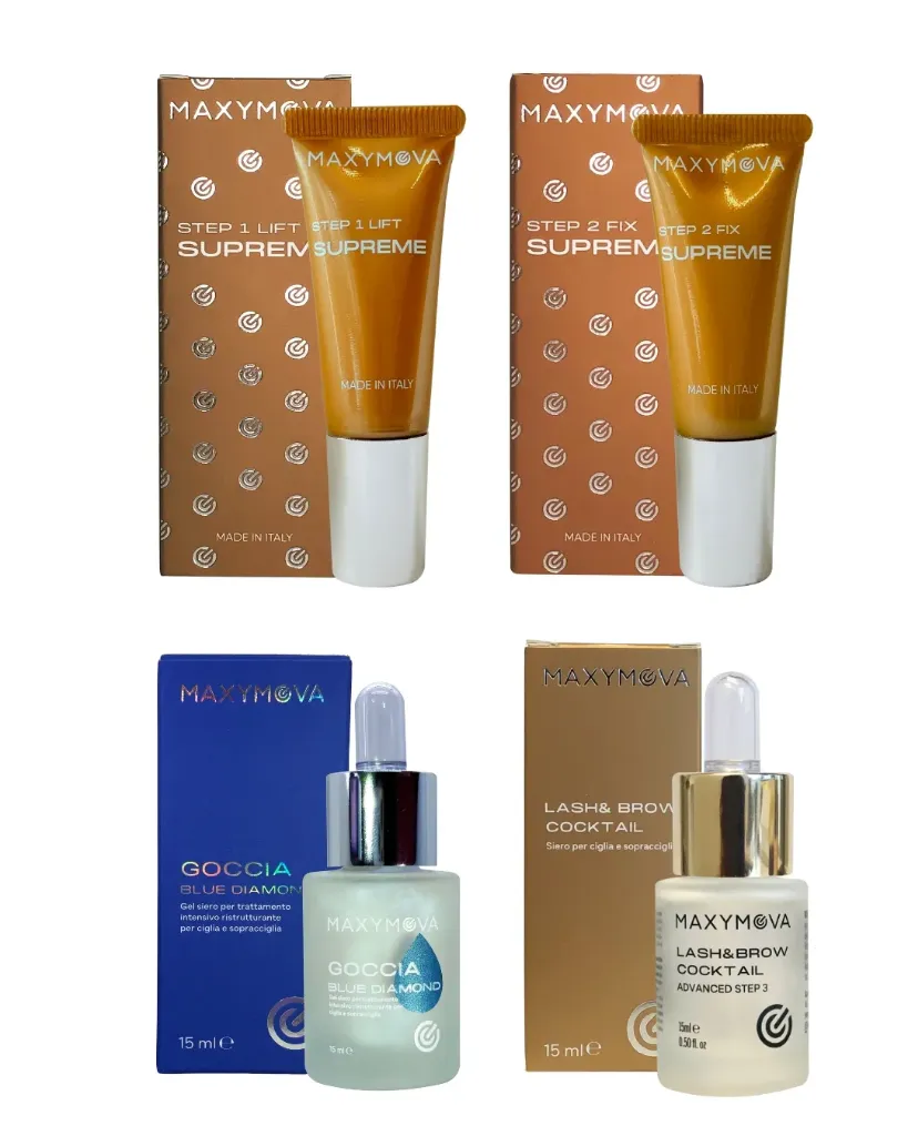 Kit Lozioni Supreme per Laminazione Ciglia e Sopracciglia - Scelta Ideale per Risultato Garantito