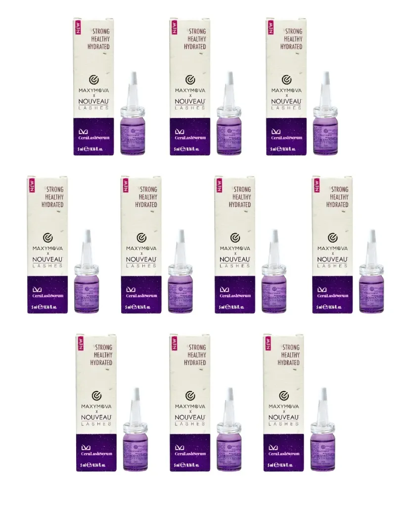 [M0406] Set 10 Cera Lash Serum 5ml - Siero per Ciglia Maxymova per Nouveau Lash