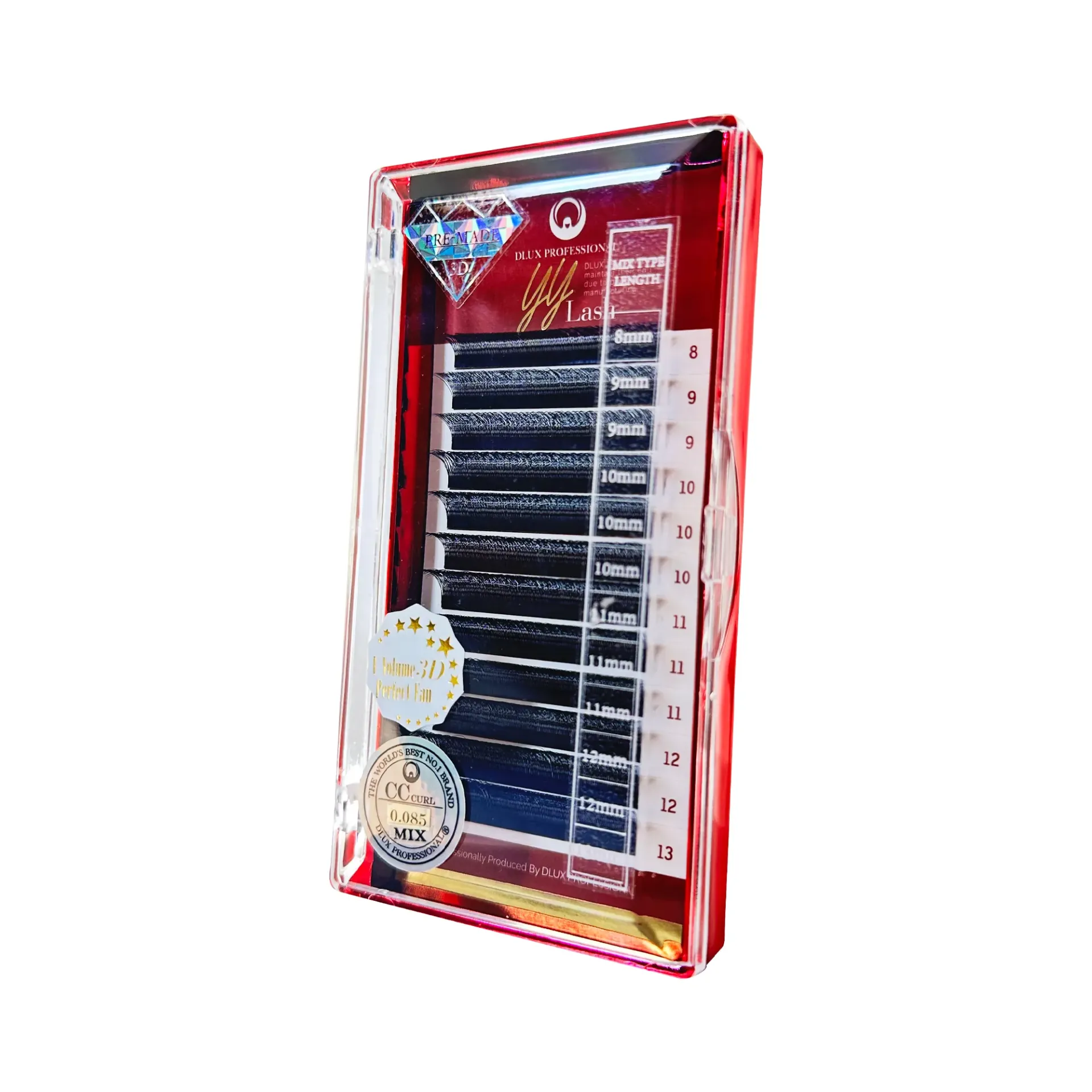 Ventagli U Volume 3D Perfect Fan CC0,085 MIX Extension Ciglia YY Premium - Precisione Coreana per uno Sguardo Incantevole e Volume Eccezionale