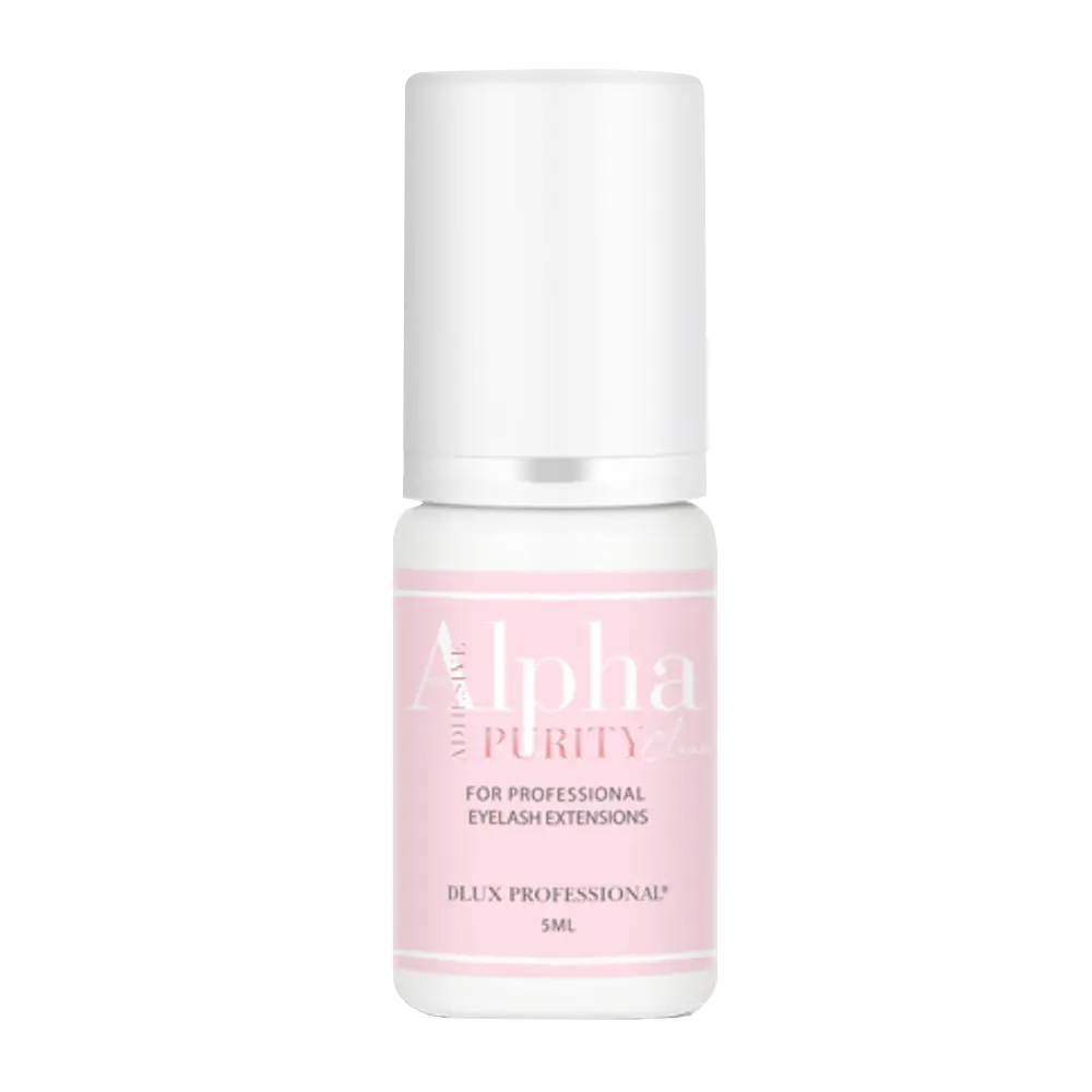 Colla per extension ciglia Purity Alpha Clear 5ml - 0,5-1 sec, Trasparente - DLux Professional