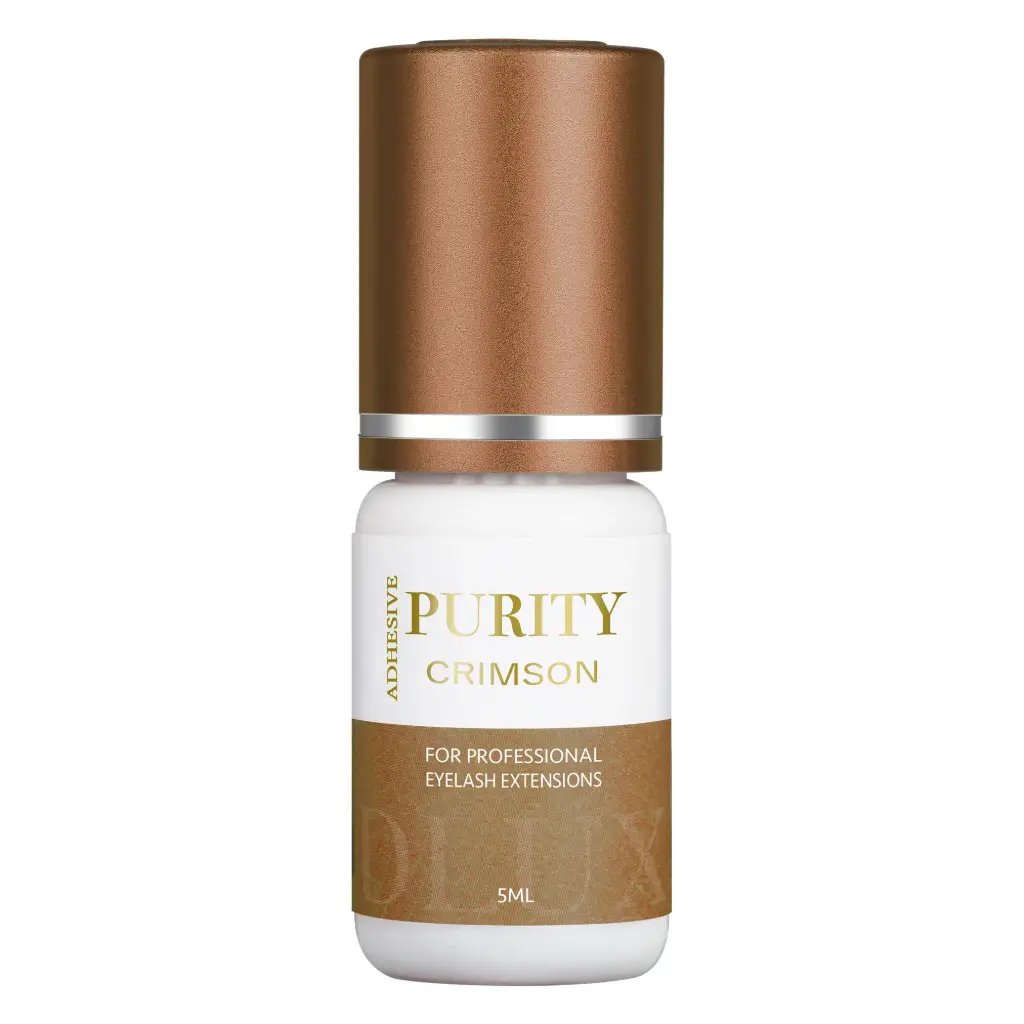 [D0560] Colla per extension ciglia Purity Crimson 5ml - 0,5-1sec, Marrone - DLux Professional