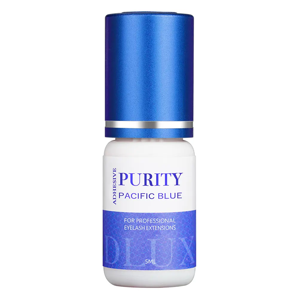 Colla per extension ciglia Purity Pacific Blu 5ml - 0,5-1 sec, Blu - DLux Professional