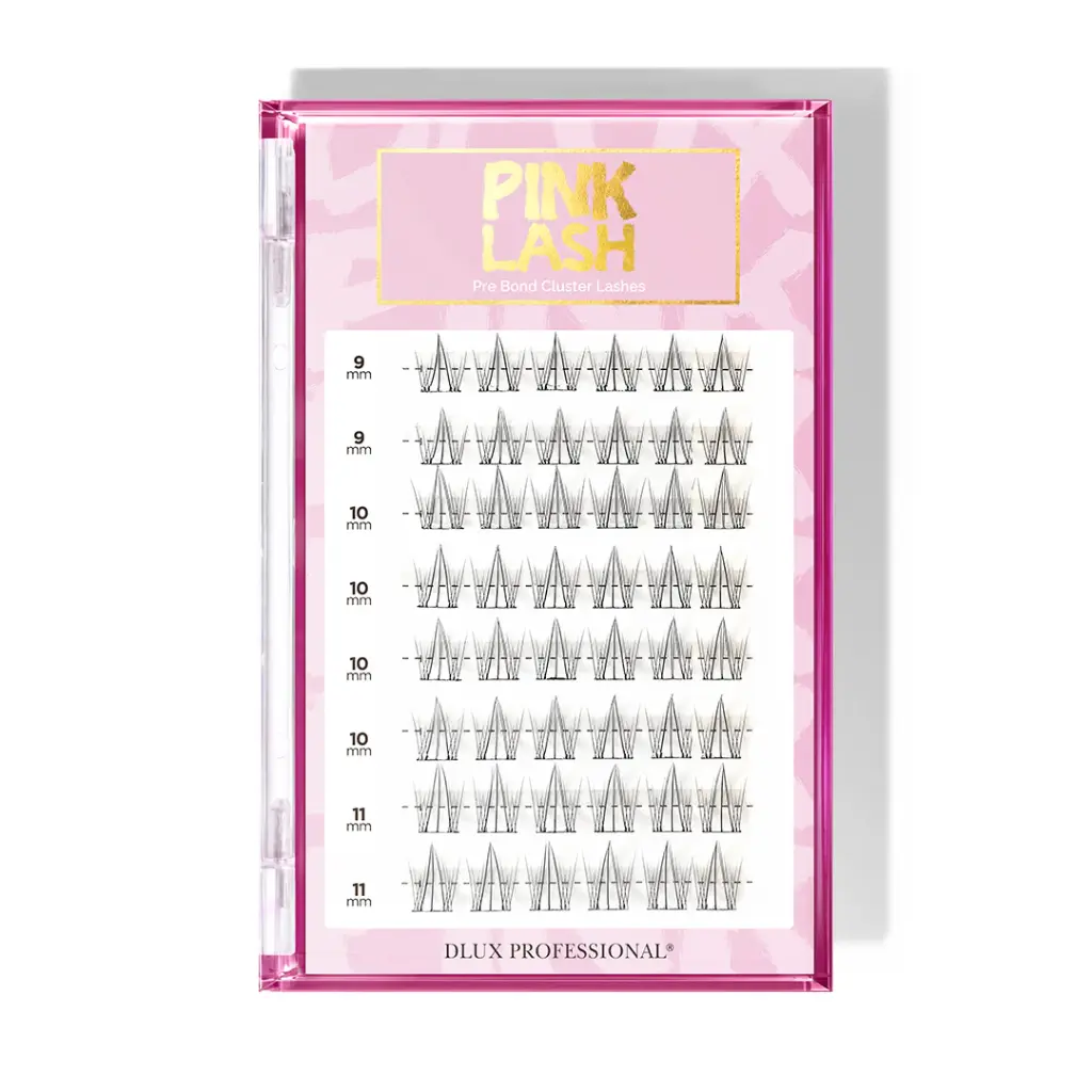 [D0647] Pink Lash - Spiky: ciglia finte One Step autoadesive, senza colla, 9–11 mm, resistenti all’acqua, fino a 7 giorni di durata